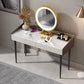 29,52 "altezza tavolo da trucco a 2 cassetti moderno sgabello da vanità in ardesia moderna