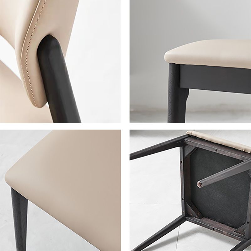 Sedia da cucina a sala da pranzo a gambe in legno massiccio sedia da pranzo