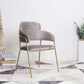 Home Kitchen Accent Chair Velvet Arm Upholstered Dining Chair