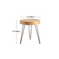 Table basse en bois moderne, Table de Cocktail ronde en forme de dessus pour le salon