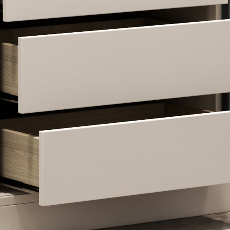 Moderne stijl schuifdeuren arme houten opbergkast met planken