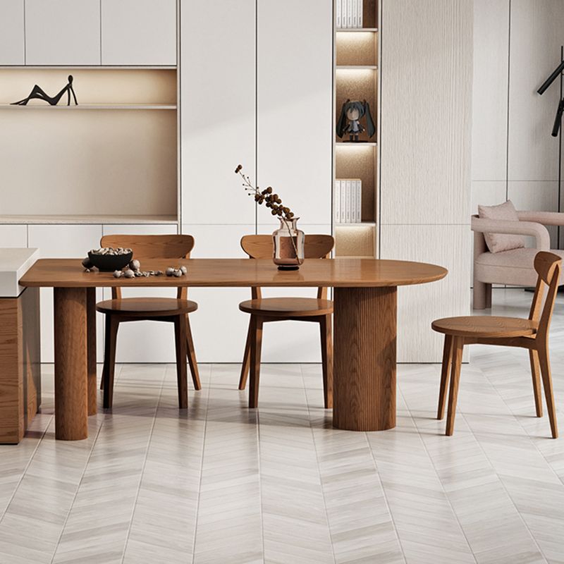 Modern Brown in Pine Counter Table Specialty Dining Table for Kitchen