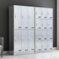 Modern Chrome Storage Cabinet for Bathroom Metal Cabinet with Hinged Doors Clearhalo 'Armoires & Wardrobes' 'armoires_wardrobes' 'Bedroom Furniture' 'furn' 'furn_armoires_wardrobes' 'Furniture' 1200x1200_0a206be7-f538-492c-b434-901b49d0f000