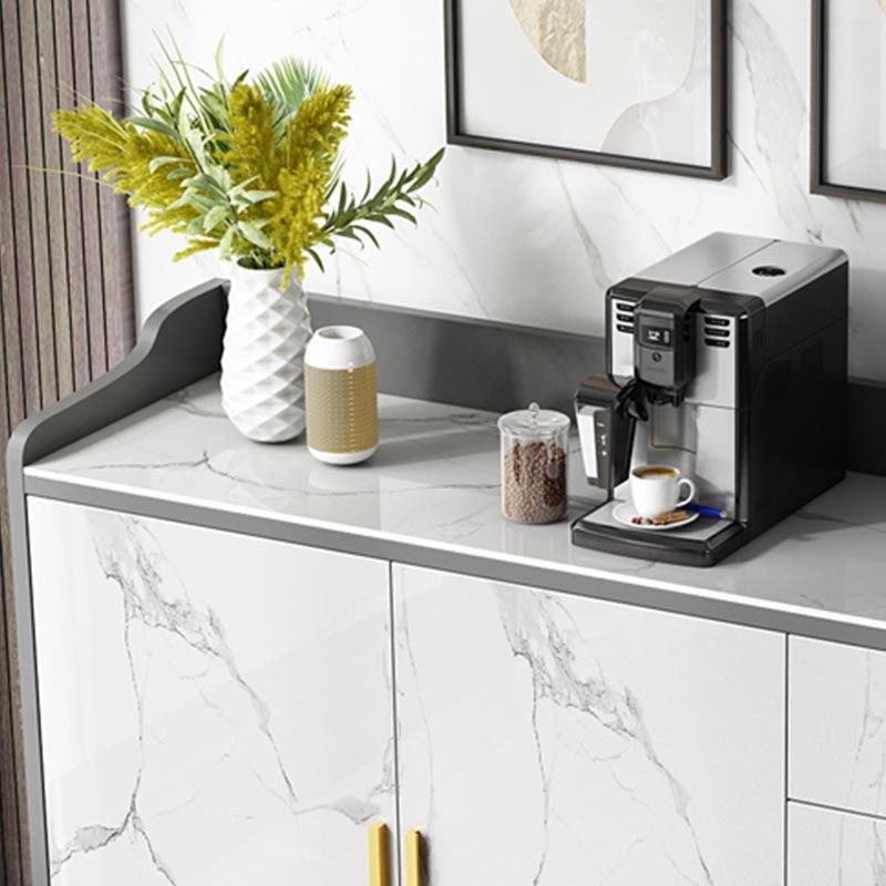 Server in stile glam sinterizzato in pietra server con porta e cassetto per l'uso domestico