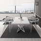 Rectangle Industrial Style Dining Table White Top Fixed Table with Solid Wood Clearhalo ' dining_table' 'Dining Tables & Seating' 'Dining Tables' 'furn' 'furn_dining_table' 'Furniture' 'furniture_dining_table' 'Kitchen & Dining Furniture' 'kitchen&dining_furn' 'kitchen' 'kitchen_dining_table' 1200x1200_0a24daf2-9388-4522-b64d-1d91fcd146d7