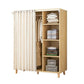 Bedroom Storage Cabinet with Clothes Rail Modern Cabinet with Wooden Legs Clearhalo 'Armoires & Wardrobes' 'armoires_wardrobes' 'Bedroom Furniture' 'furn' 'furn_armoires_wardrobes' 'Furniture' 1200x1200_0a262be3-ad79-4aea-9baa-c7c81790e16b