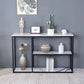 12 "W Modern Marble Console Table Accento resistente al pavimento Resistente Tavolo per Hall