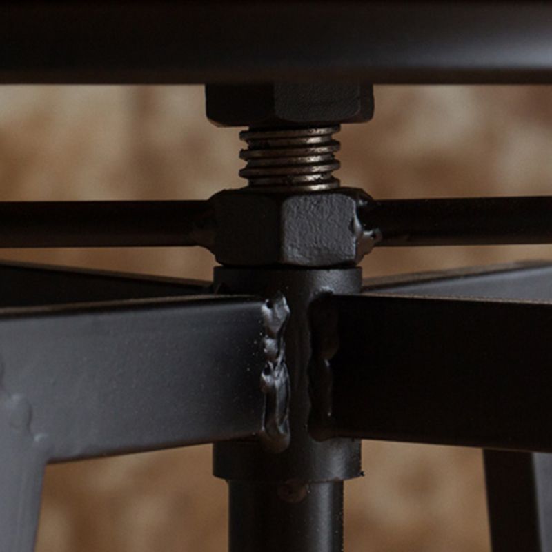 Modern Armless Counter Stool Iron Bar Stool with Wooden Seat and Pedal Clearhalo 'Bar Furniture' 'Bar Stools' 'bar_stools' 'furn' 'furn_bar_stools' 'Furniture' 'Kitchen & Dining Furniture' 1200x1200_0a26f5aa-8da7-4301-b3d1-8c10adfcf46c