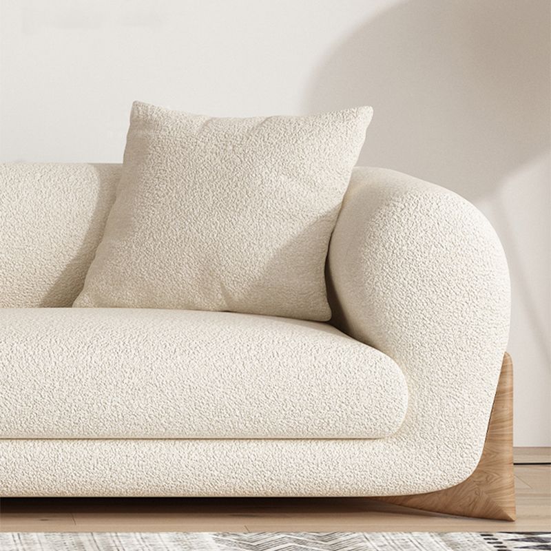 Sala de estar de estilo moderno loveseat de brazo de esmoquin apretado asiento trasero