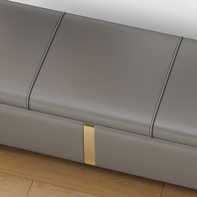 16.5" W Glam Wood Seating Bench Cushioned Entryway Bench with Storage Clearhalo 'Benches' 'Chairs & Seating' 'furn' 'furn_benches' 'Furniture' 'Living Room Furniture' 1200x1200_0a2cada0-0b26-426c-a095-f895e836c2d8