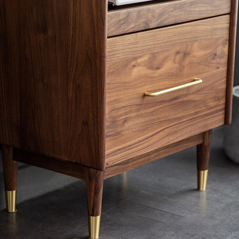 Glijdende glazen deur bijboordkastje Pine vaste houten server cruerenza