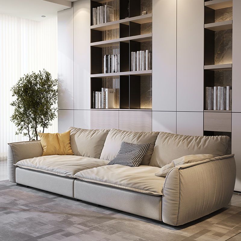 Stain Resistant Stationary Slipcovered Faux Leather Cushions Settee Clearhalo 'furn' 'furn_sofas' 'Furniture' 'Living Room Furniture' 'Sofa' 'sofas' 1200x1200_0a2fe119-457a-46ac-9f36-a45efcc09bbf