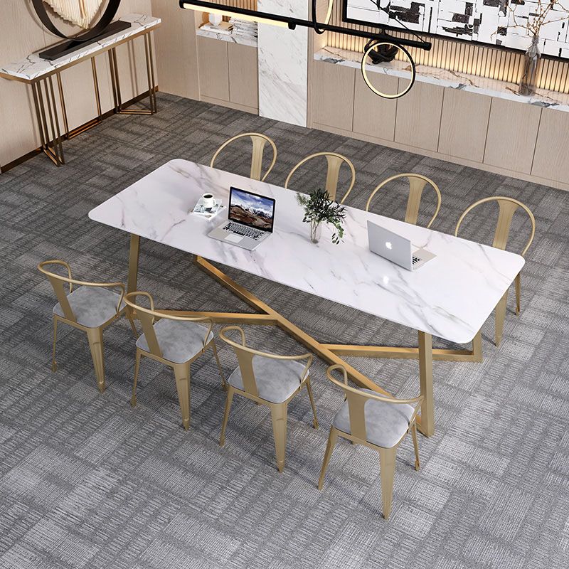 Moderne stijl kantoor schrijfbureau rechthoekige schroefschrijfbureau