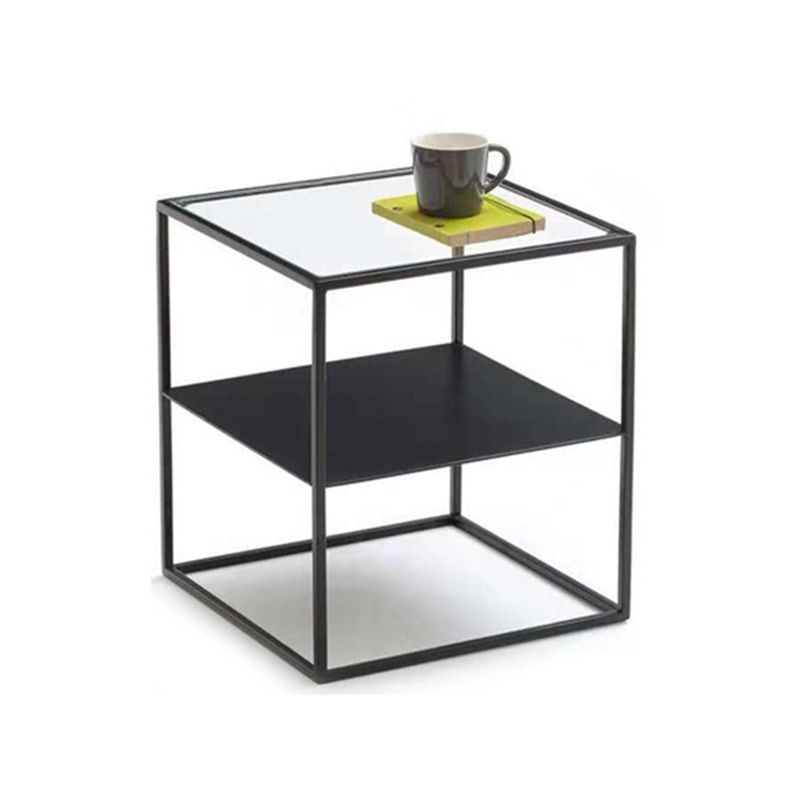 17,71 "tavolo da notte alto 2-scaffali in metallo cabidiere industriale