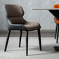 Inicio Silla lateral moderna del ala de la ala Matte Sillas de comedor de cuero falso