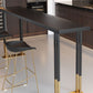 Tavolo da bar Glam Bar Altezza Tavolo da bar bistrot con piano in legno massello con base a doppio piedistallo
