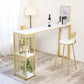 Glam Stone Bar Table Set 1/2/3 Pieces Rectangular Counter Set Clearhalo 'Bar Furniture' 'furn' 'furn_home_bar_bar_sets' 'Furniture' 'Home Bars & Bar Sets' 'home_bar_bar_sets' 'Kitchen & Dining Furniture' 1200x1200_0a347ccb-8d73-4579-9b6c-6cb10a4fe337