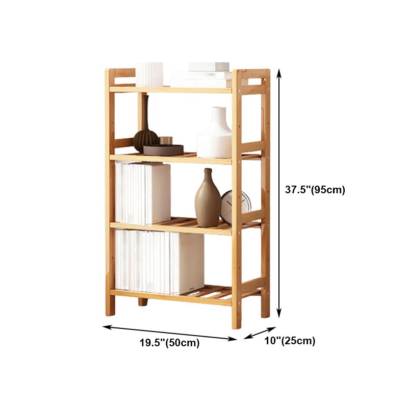 Etagere Bücherregal Bamboo Open Back Regal Bücherregal für den Studienraum