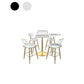 Glam Faux Marble Pub Table Cocktail Bar Table with Metal Pedestal Clearhalo 'Bar Furniture' 'Bar Tables' 'bar_tables' 'furn' 'furn_bar_tables' 'Furniture' 'Kitchen & Dining Furniture' 1200x1200_0a383e3b-ee0f-44c8-a02f-0a94a18ff311