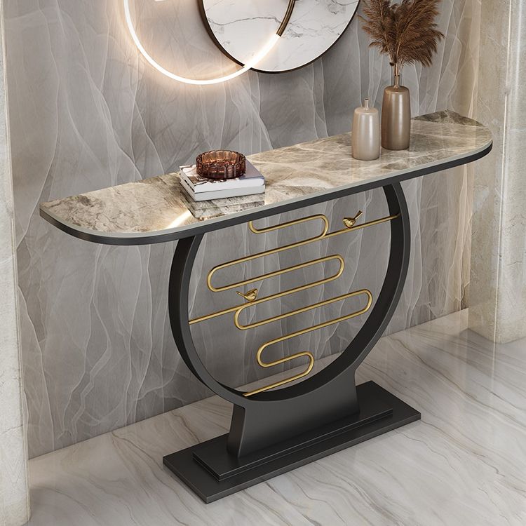 31,5 "hoher Steinkonsolentisch Moderner Fleckresistent Endtisch für die Halle