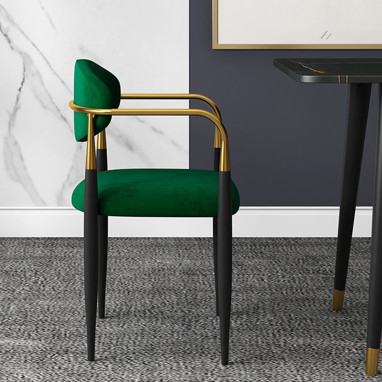 Minimalist Arm Open Back Side Chairs Upholstered Side Chairs Clearhalo 'Dining Chairs' 'Dining Tables & Seating' 'dining_chair' 'Furniture' 'furniture_dining_chair' 'Kitchen & Dining Furniture' 1200x1200_0a38a749-a8a1-44aa-b197-58ec553f0034