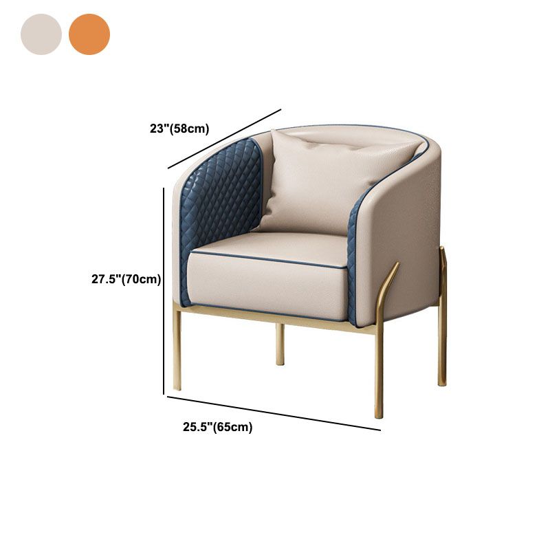 MODERNE 22,83 "Large canapé en cuir en cuir en cuir en pente pour le salon