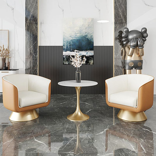 25.59 "brede vatstoel faux lederen armen inbegrepen stoel voor woonkamer