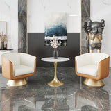 25.59 "brede vatstoel faux lederen armen inbegrepen stoel voor woonkamer