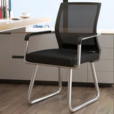 Metal Base Contemporary Arm Office Chair Mid-Back Conference Chair Clearhalo 'furn' 'furn_office_chair' 'Furniture' 'Office Chairs' 'Office Furniture' 'office_chair' 1200x1200_0a3ada14-d3a7-4545-b825-5ff5ace95e63
