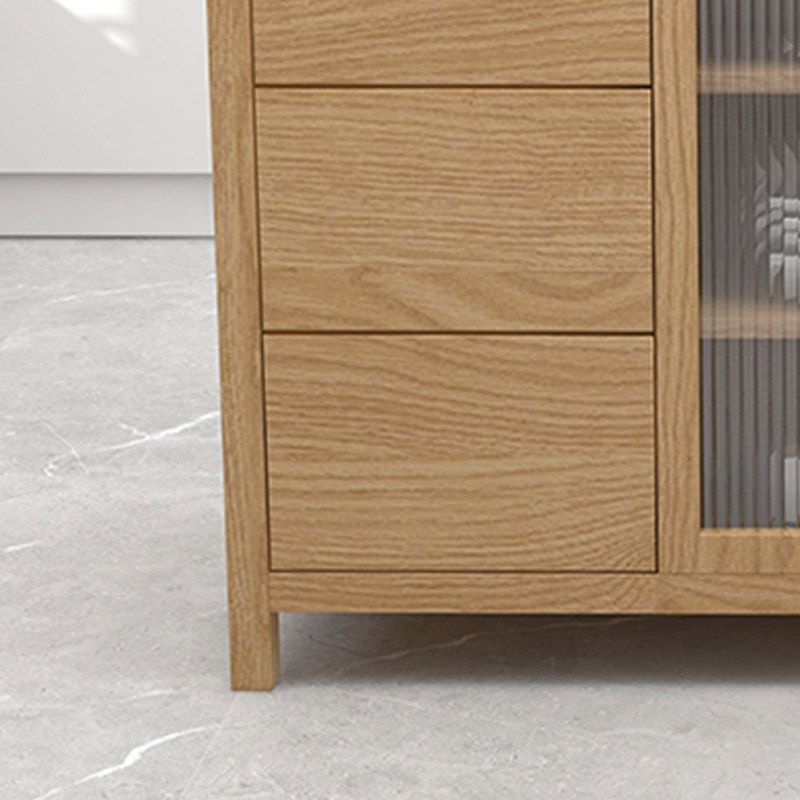 Table de préparation de table à manger avec îlot de cuisine contemporain avec armoire de rangement