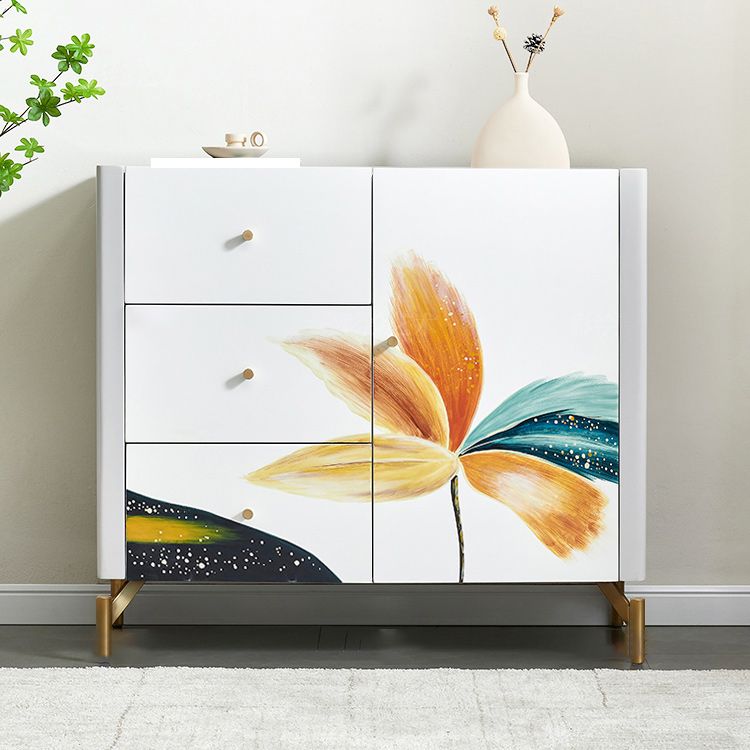 Klassieke Glam opbergkist massief houten opbergkist dressoir voor slaapkamer