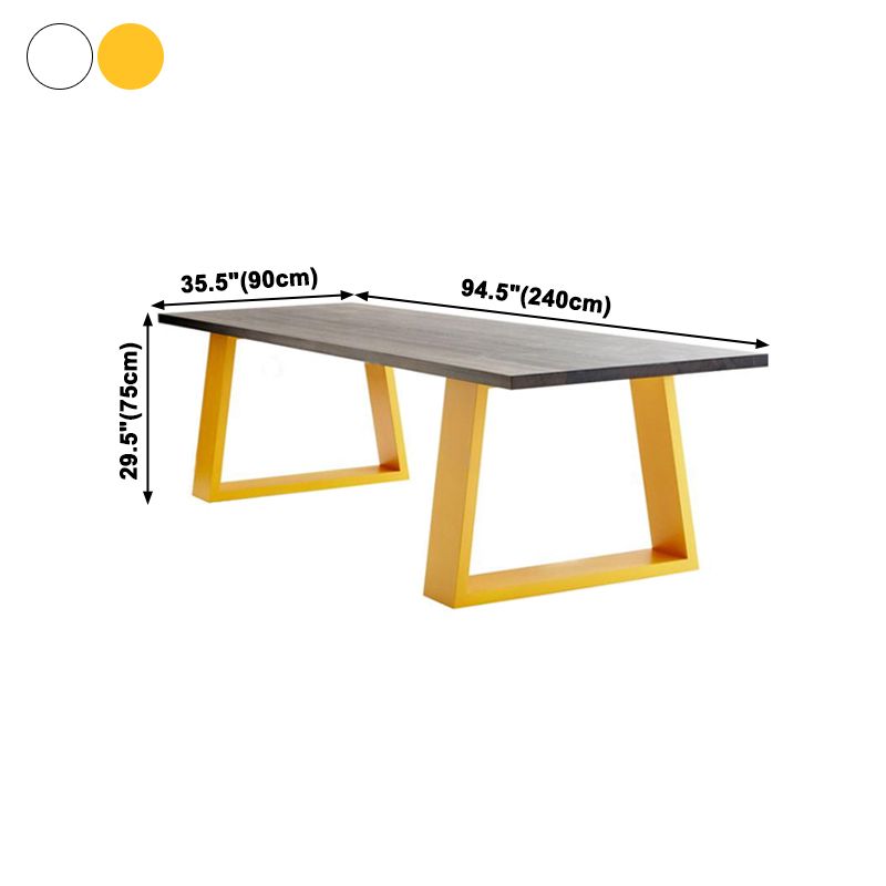 Rectangle Traditional Luxury Dining Table Solid Wood Table with Double Pedestal for Dining Room Clearhalo ' dining_table' 'Dining Tables & Seating' 'Dining Tables' 'furn' 'furn_dining_table' 'Furniture' 'furniture_dining_table' 'Kitchen & Dining Furniture' 'kitchen&dining_furn' 'kitchen' 'kitchen_dining_table' 1200x1200_0a3c60bf-af5d-4d8f-b0d8-6582b0edf409