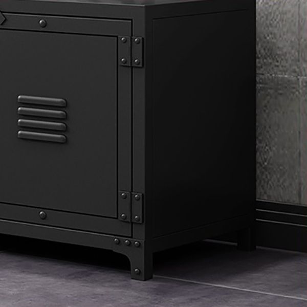 Industrial Iron TV Console Open Storage TV Media Stand for Living Room Clearhalo 'furn' 'furn_tv_stands_entertainment_centers' 'Furniture' 'Living Room Furniture' 'TV Stands & Entertainment Centers' 'TV Stands & Media Storage Furniture' 'tv_stands_entertainment_centers' 1200x1200_0a403a38-4519-4127-a7af-d8100fed8143