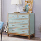 Mid-century Modern Wooden Chest in Blue Rectangle Accent Chest with Drawers Clearhalo 'Cabinets & Chests' 'cabinets_chests' 'furn' 'furn_cabinets_chests' 'Furniture' 'Living Room Furniture' 1200x1200_0a4116d1-2785-43dc-9e20-8d382f9884e0
