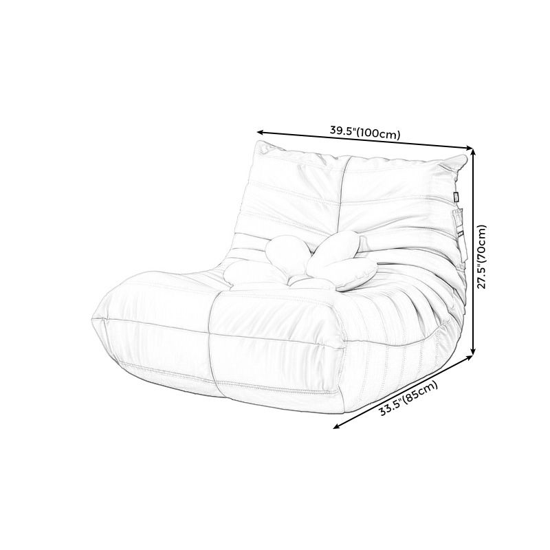 Caterpillar nórdico Sofá Balcón Balcón de balcón Net Red Ins Red Light Luxury Single Leather