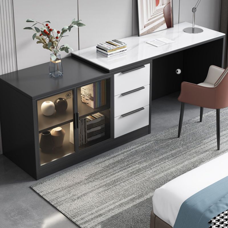 Forme rectangulaire Bureau contemporain Bureau de bureau Tâche en pierre pour la maison