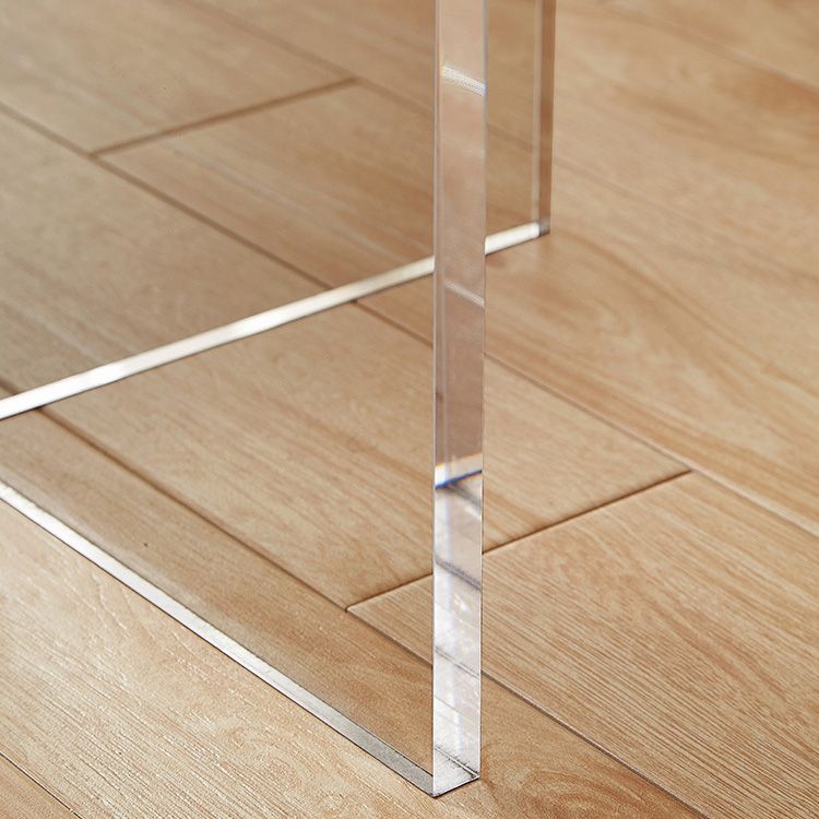 Modern Rectangle Dining Table Wood Table with Acrylic Legs for Kitchen Clearhalo 'Dining Tables & Seating' 'Dining Tables' 'dining_table' 'furn' 'furn_dining_table' 'Furniture' 'Kitchen & Dining Furniture' 1200x1200_0a434347-4318-484f-99e0-ed4ccf3717db