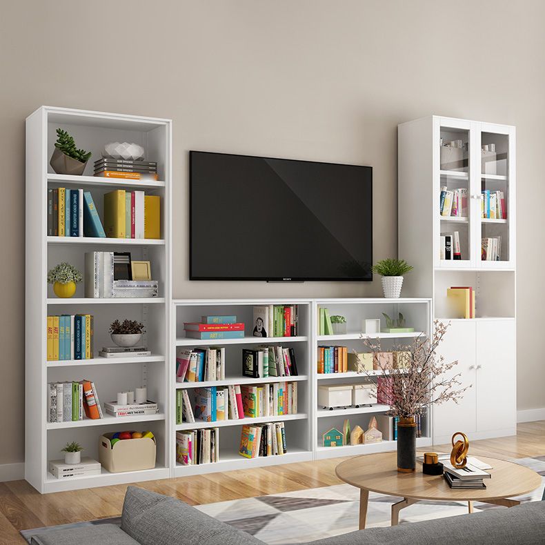 Closed Back Bookshelf Contemporary Style Bookcase for Study Room Office Clearhalo 'Bookcases' 'furn' 'furn_bookcases' 'Furniture' 'furniture_bookcases' 'Office Furniture' 1200x1200_0a439cab-4b16-4d8f-b688-cb98f381f048
