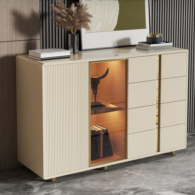 Glam Storage Chest Dresser Wooden Storage Chest with 4 Drawers Clearhalo 'Bedroom Furniture' 'Dressers & Chests' 'dressers_chests' 'furn' 'furn_dressers_chests' 'Furniture' 1200x1200_0a440b93-0a8b-4fbf-aaea-fbd39cfdf7fe