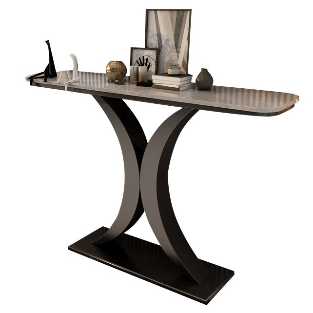 Mesa de consola de piedra Tabla resistente resistente Acento Tabla 31.49 "Alto