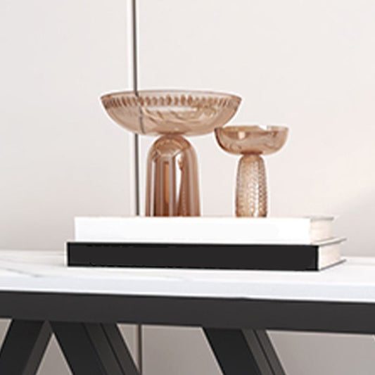 Tavolo di console di pietra contemporanea Tavolo di divano console per Hall