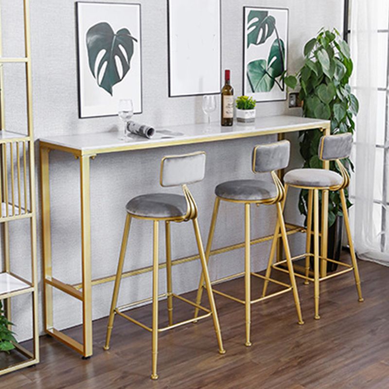 Luxurious Rectangle Bar Table Set 1/4/5/7 Pieces Sintered Stone Counter Table with Stools Clearhalo 'Bar Furniture' 'furn' 'furn_home_bar_bar_sets' 'Furniture' 'Home Bars & Bar Sets' 'home_bar_bar_sets' 'Kitchen & Dining Furniture' 1200x1200_0a483119-3355-4ab5-9688-4955164adaff