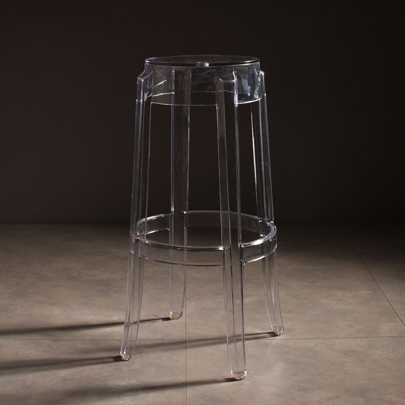 Modern Style Bar-stool Acrylic Round Counter Bar Stool for Kitchen Bar Clearhalo 'Bar Furniture' 'Bar Stools' 'bar_stools' 'furn' 'furn_bar_stools' 'Furniture' 'Kitchen & Dining Furniture' 1200x1200_0a487cdf-da53-45da-aa24-9b77a7a726bd