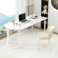 Modern Style Stone Writing Desk Irregular Shape Writing Table with 2-Legs for Home