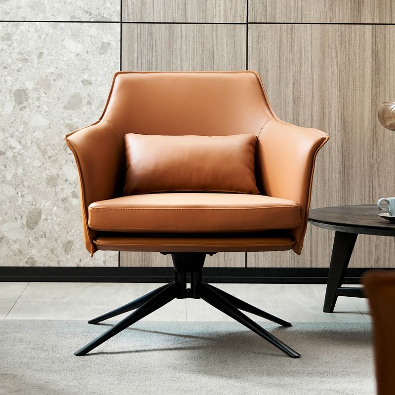 Modern Barrel Accent Chair Spider Solid Color Barrel Chair for Living Room Clearhalo 'Accent Chairs' 'accent_chairs' 'Chairs & Seating' 'furn' 'furn_accent_chairs' 'Furniture' 'Living Room Furniture' 1200x1200_0a4ce642-0964-4745-a8e4-3de743f3b3be