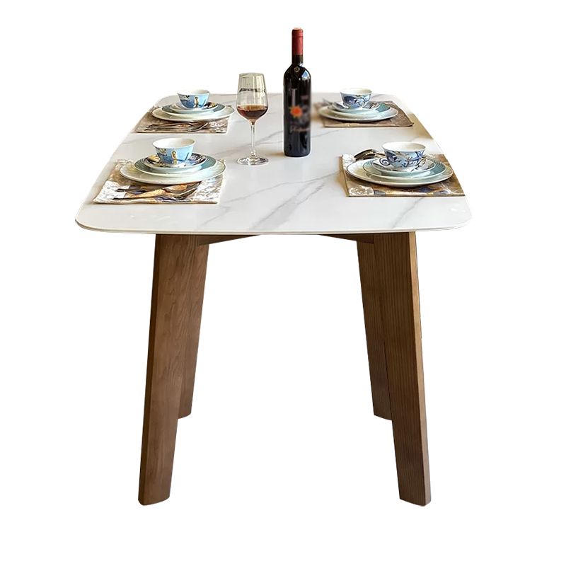 Modern Rectangle Counter Dining Table Solid Wood Legs Dining Room Kitchen Table Clearhalo ' dining_table' 'Dining Tables & Seating' 'Dining Tables' 'furn' 'furn_dining_table' 'Furniture' 'furniture_dining_table' 'Kitchen & Dining Furniture' 'kitchen&dining_furn' 'kitchen' 'kitchen_dining_table' 1200x1200_0a500148-67ae-4a13-9b0c-7520cde45260