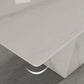 Modern Style Sintered Stone Dining Table Rectangle Table with Metal Legs for Home Use