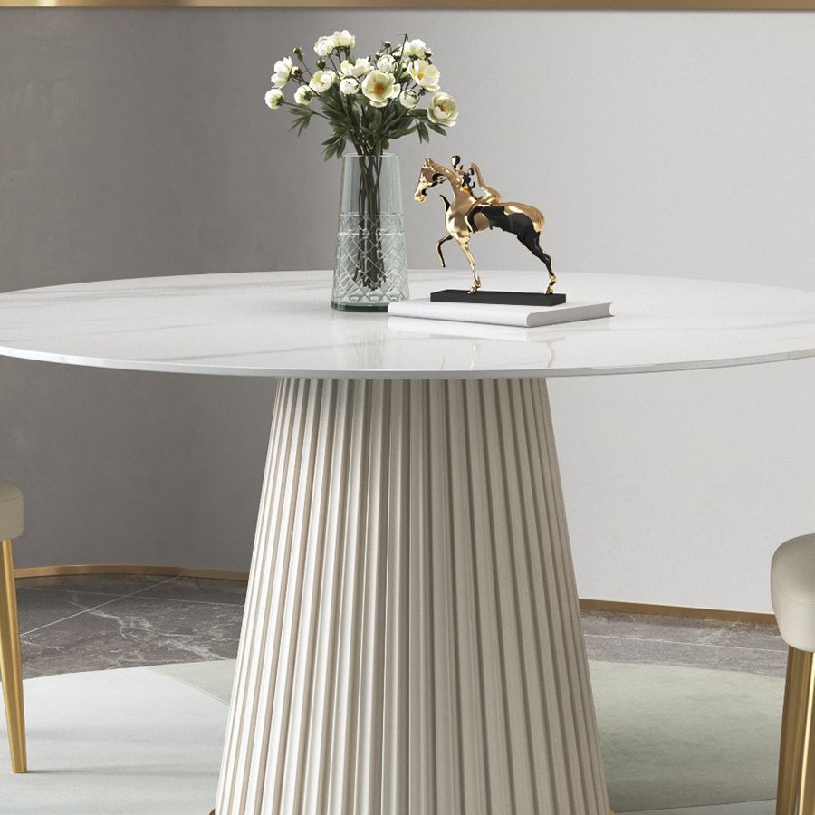 Nordic Sintered Stone Dining Room Set with Round Leg Dining Furniture for Home Use Clearhalo 'Dining Room Sets' 'Dining Tables & Seating' 'dining_room_set' 'furn' 'furn_dining_room_set' 'Furniture' 'furniture_dining_room_set' 'Kitchen & Dining Furniture' 'kitchen&dining_furn' 'kitchen' 1200x1200_0a5135ac-b23f-46e0-bd90-b5dc0214cb4c