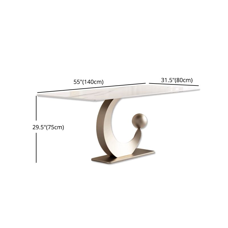 Nordic 1/3/4/6/7 Pieces Dining Set Sintered Stone Rectangle Table with Leather Chairs Clearhalo 'Dining Room Sets' 'Dining Tables & Seating' 'dining_room_set' 'furn' 'furn_dining_room_set' 'Furniture' 'furniture_dining_room_set' 'Kitchen & Dining Furniture' 'kitchen&dining_furn' 'kitchen' 1200x1200_0a57515c-fc0d-4171-96b6-4b9cbd4c49ff