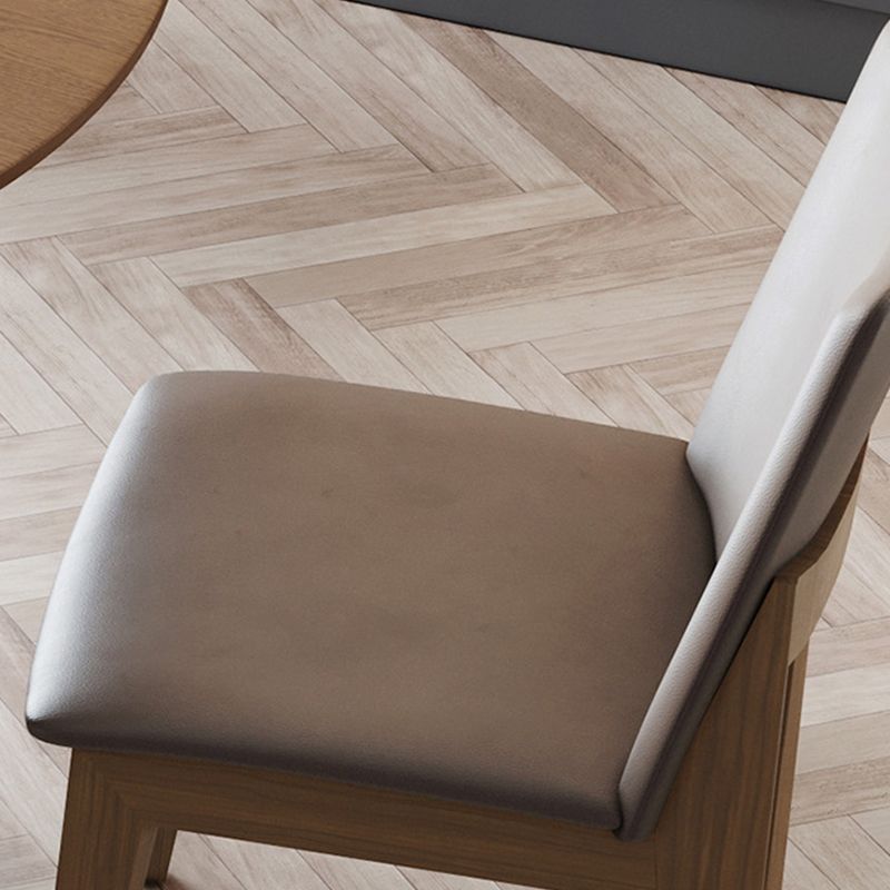 Chaise de salle à manger sans arme de cuisine en bois